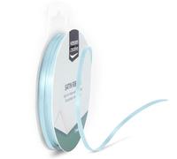 Vaessen Creative Ruban Satin, 3mm x 10m, Éclat Élégant pour Créer des Cartes, Scrapbooks, Emballage Cadeaux et Autres Projets Créatifs, Bleu Clair, 3 mm, Set de 10 Pièces