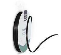 Vaessen creative Ruban satin, Éclat Élégant pour Créer des Cartes, Scrapbooks, Emballage Cadeaux et autres Projets Créatifs, Carton, Noir, 3 mm x 10 m