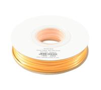 Vaessen Creative Ruban Satin - Jaune Doré - 100 m x 3 mm - Bolduc - Biais de Couture - pour Cadeau, Emballage, Bouquet Mariage, Cheveux et Ballon