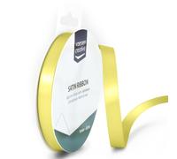 Vaessen Creative Ruban de satin double, Pastel Jaune, 9mm, Taille Unique