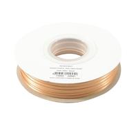 Vaessen Creative Ruban Satin - Marron - 100 m x 3 mm - Bolduc - Bronze - Biais de Couture - pour Cadeau, Emballage, Bouquet Mariage, Cheveux et Ballon