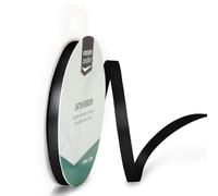 Vaessen Creative Ruban Satin, 6mm x 10m, Éclat Élégant pour Créer des Cartes, Scrapbooks, Emballage Cadeaux et Autres Projets Créatifs, Noir, 6 mm, Set de 10 Pièces