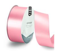 Vaessen Creative Ruban Satin Rose Clair - 20 m x 38 mm - Bolduc pour Cadeau, Emballage et Bouquet Mariage