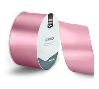 Vaessen Creative Ruban Satin Vieux Rose - 20 m x 50 mm - Bolduc pour Cadeau, Emballage et Bouquet Mariage