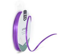 Vaessen Creative Ruban Satin, 3mm x 10m, Éclat Élégant pour Créer des Cartes, Scrapbooks, Emballage Cadeaux et Autres Projets Créatifs, Violet, 3 mm, Set de 3 Pièces