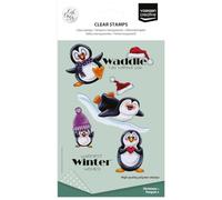 Vaessen Creative Tampons Transparents 12pcs - Pingouins & Textes de Noël | Scrapbooking matériel, Journaling accessoires, Cartes, Bullet journal