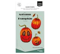 Vaessen Creative Tampons Transparents 13 Pcs - Citrouilles - Scrapbooking Matériel et Journaling Accessoires - pour Cartes et Bullet Journal