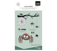 Vaessen Creative Tampons Transparents 14 Pcs - Araignées - Scrapbooking Matériel et Journaling Accessoires - pour Cartes et Bullet Journal