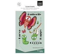 Vaessen Creative Tampons Transparents 15 Pcs - Papillon - Scrapbooking Matériel et Journaling Accessoires - pour Cartes et Bullet Journal