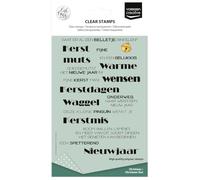 Vaessen Creative Tampons Transparents 18pcs - Vœux de Noël (NL) | Scrapbooking matériel, Journaling accessoires, Cartes, Bullet journal