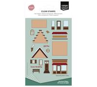 Vaessen Creative Tampons Transparents 21 Pcs - Maisons à Pignon à Gradins | Scrapbooking matériel, Journaling accessoires, Noël, Cartes, Bullet journal