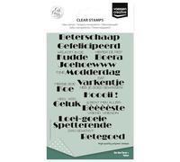Vaessen Creative Tampons Transparents 27 Pcs - Textes de Ferme - Scrapbooking Matériel et Journaling Accessoires - pour Cartes et Bullet Journal