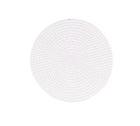 Vaessen Creative Toile en plastique, en forme de cercle, 7 pièces, feuilles de maille souple pour travaux manuels, broderie et point de croix, 10 pièces, ø 11 cm, transparent