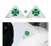 VAEVEN 3 Pièces Autocollants Emblèmes de Voiture pour Alfa Romeo Giulia Stelvio Mito Giulietta Tonale, Logo Badge Sticker, Emblèmes Sticker Voiture, Autocollant Carrosserie, Auto Accessoires