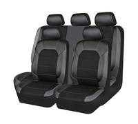 VAEVEN Housses de Sièges de Voiture pour Renault Captur II I/Captur E Tech 2.Gen/1.gen 2013-2024 2025 2026, Cuir PU Imperméable Ensemble de Housses Siège, Jeu Complet Avant et Arrière,B Black Grey