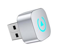 VAEVEN Mini Adaptateur CarPlay sans Fil pour Chevrolet Captiva 2020 2021 2022 2023 2024 2025, Convertisseur Filaire vers sans Fil Plug and Play, Connexion Automatique, sans Latence,B Silver