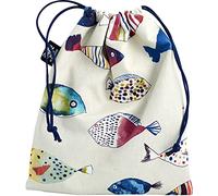 Vagabond Bags Ltd Fancy Fish Sac avec Cordon de Serrage, Multicolore, Drawstring Bag, Fancy Fish Sac avec Cordon de Serrage