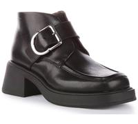 Vagabond Dorah Women's Leather Block Heel Shoes with Side Zip (Noir, EU 37)