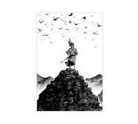 Vagabond - Impression sur toile de manga Miyamoto Musashi pour décoration de chambre à coucher, bureau, chambre, cadeau, sans cadre, 50 x 75 cm
