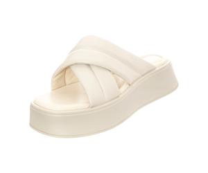 Vagabond Shoemakers - Low-profile Leather Slide - Femme - Chaussures - Blanc - Taille: 41 EU
