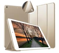 VAGHVEO Coque pour iPad 10,2 Pouces 2021/2020/2019 (iPad 9ème/ 8è / 7e Génération) Housse Étui de Slim Léger Coque [Veille/Réveil Automatique] Souple TPU Arrière Bumper Cover Smart Case, Or