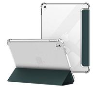 VAGHVEO Coque pour iPad Air 3 2019, Pro 10,5 Pouces 2017, Étui Arrière Souple et Transparent en TPU, Housse de Protection Antichoc, Smart Shell Résistant avec Veille/Réveil Automatique, Vert Foncé