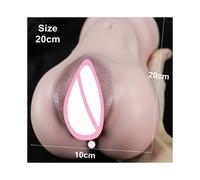 (Vagin réel Anal B) Masturbateur masculin 2 en 1 Pocket Pussy Erotic Sex Toys Vagin anal artificiel