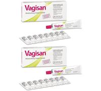 Vagisan MoistCream Combi Crème vaginale + 8 Ovules Emballage(S) 2x10 g