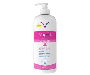 Vagisil Gel Nettoyant Intime pH Balance, Pour L'Hygiène Féminine Quotidienne,Fraîcheur Quotidienne, Savon Intime Féminin, avec Prébiotiques Naturels, Renforce les Défenses Intimes, 500 ml