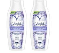 Vagisil Scentsitive Scents Soin Lavant Intime Pour L'Hygiène Féminine Quotidienne, Plus La Vitamine E, Fraîcheur Tout Au Long De La Journée, Hypoallergénique, Parfum De Jasmin Blanc, 250 ml (Lot de 2)