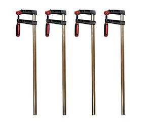Vago-Tools 4 serre-joints profonds de qualité supérieure - 800 x 120 mm - Avec sécurité antidérapante - Gris