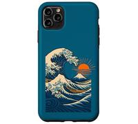Vague de l'océan Japonais avec Montagne et Lever du Soleil Coque pour iPhone 11 Pro Max