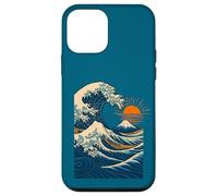Vague de l'océan Japonais avec Montagne et Lever du Soleil Coque pour iPhone 12 Mini