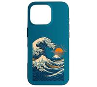Vague de l'océan Japonais avec Montagne et Lever du Soleil Coque pour iPhone 16 Pro