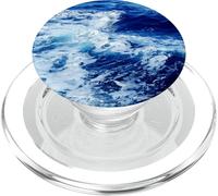 Vague d'eau de mer Bleue avec océan Depuis l'air PopSockets PopGrip pour MagSafe