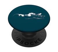 Vague déferlante sur Groynes avec Mouette Plage océanique PopSockets PopGrip Adhésif