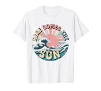 Vague Estivale sur la Plage T-Shirt Graphique avec Valeur