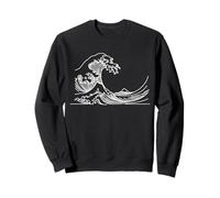 Vague Linéaire Passionné Japon Sweatshirt