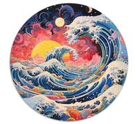 Vague océan Puzzle 1000 Pièces Adultes Et Enfants Dès 14 Ans Style Fantastique Puzzle De Qualité Supérieure Jouets De Jeu Stimulants Détente Collection 1000pcs (67.5x67.5cm)