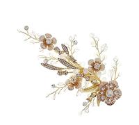Vaguelly 1 Barrette À Cheveux En Forme De Fleur Pour Femme Décorative En Strass Idéale Pour Un Bal Un Mariage Ou Comme Accessoire Décoratif Barrettes En Perles Autocollants En