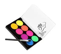Vaguelly 1 Boîte De Peinture Cosmétique Pour Le Visage, Maquillage Pour Le Visage, Peinture Pour Le Corps De Fête, Peinture Soluble Dans L'eau