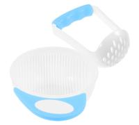 Vaguelly 1 Bol De Broyage Pour Bébé Bol De Pilon Presse-pommes De Terre Presse-purée Pour Enfants Bol De Moulin Bol De Broyage De Boue Végétale Accessoires Alimentaires Pour Bébé Blue