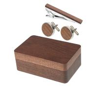 Vaguelly 1 Coffret En Noyer Pour Boutons De Manchette Boîte De Rangement Pour Bijoux Petit Pour Hommes Boîtes À Boutons De Manchette Pour Vitrine De Voyage