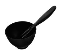 Vaguelly 1 Ensemble bols en silicone Kit d'outils de cosmétiques DIY la modélisation mélange dame soin du visage bol facial masque bricolage outil bols pour le visage Gel de silice Black
