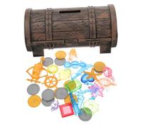 Vaguelly 1 Ensemble Coffre Au Trésor Pirate avec Gemmes de Jouets de Plongée pour Décoration de Piscine et Fête Anniversaire
