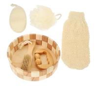 Vaguelly 1 Ensemble ensemble de bain exfoliant épurateur de salle de bain set de bain eponge de bain billes de bain bille de bain accessoires boule de bain kit bain pierre