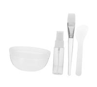 Vaguelly 1 Ensemble Ensemble D'outils Pour Film Tonifiant Mélange Facial Bol Mélangeur Pour Le Visage Outils De Soins De La Peau Pour Le Visage Hydratant Baume Masque Spatule Plastique Rose