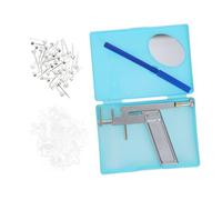 Vaguelly 1 ensemble Kit de Perçage Oreilles Acier Inoxydable Outil de Piercing Professionnel Boucles Oreilles Perceur et Allergique pour Usage Personnel