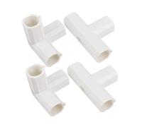 Vaguelly 1 Jeu Accessoires De Parc Panneaux De Sécurité Bouchon De Vin Connecteurs De Remplacement De Parc pour Bébé Accessoires pour Stylos De Jeu Parc Bébé en Plastique Blanche 4 Pièces