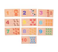 Vaguelly 1 Jeu de Puzzles de comptage Montessori : Outil pédagogique d'apprentissage des mathématiques pour Enfants - Tableau de Reconnaissance des nombres - Jeu cognitif d'éducation